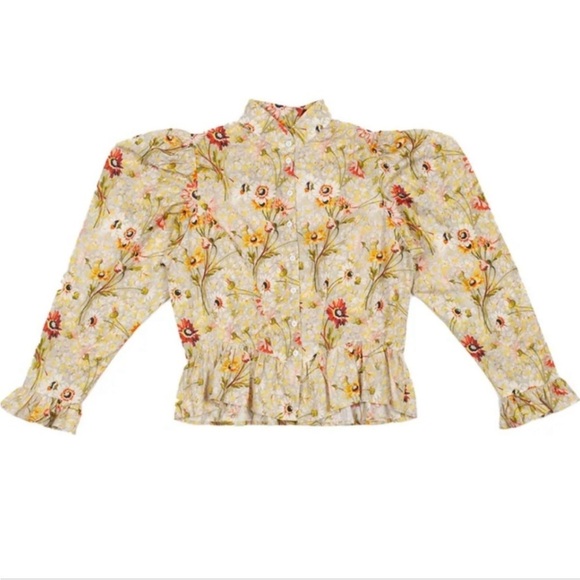NWT Batsheva x Laura Ashley Grace Blouse in Witton Floral Sz 10 - Picture 13 of 15